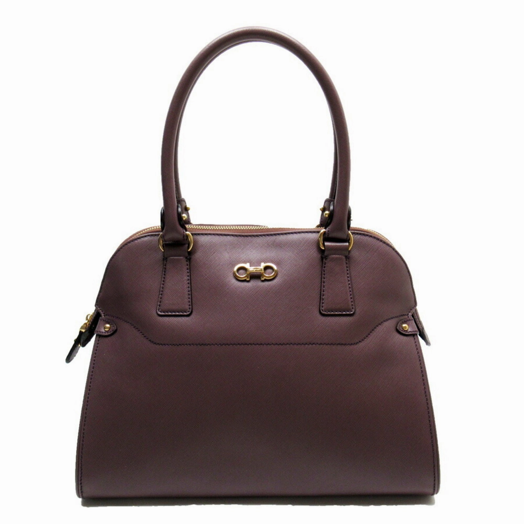 Salvatore Ferragamo Gancini  Leather Handbag (Pre-Owned)