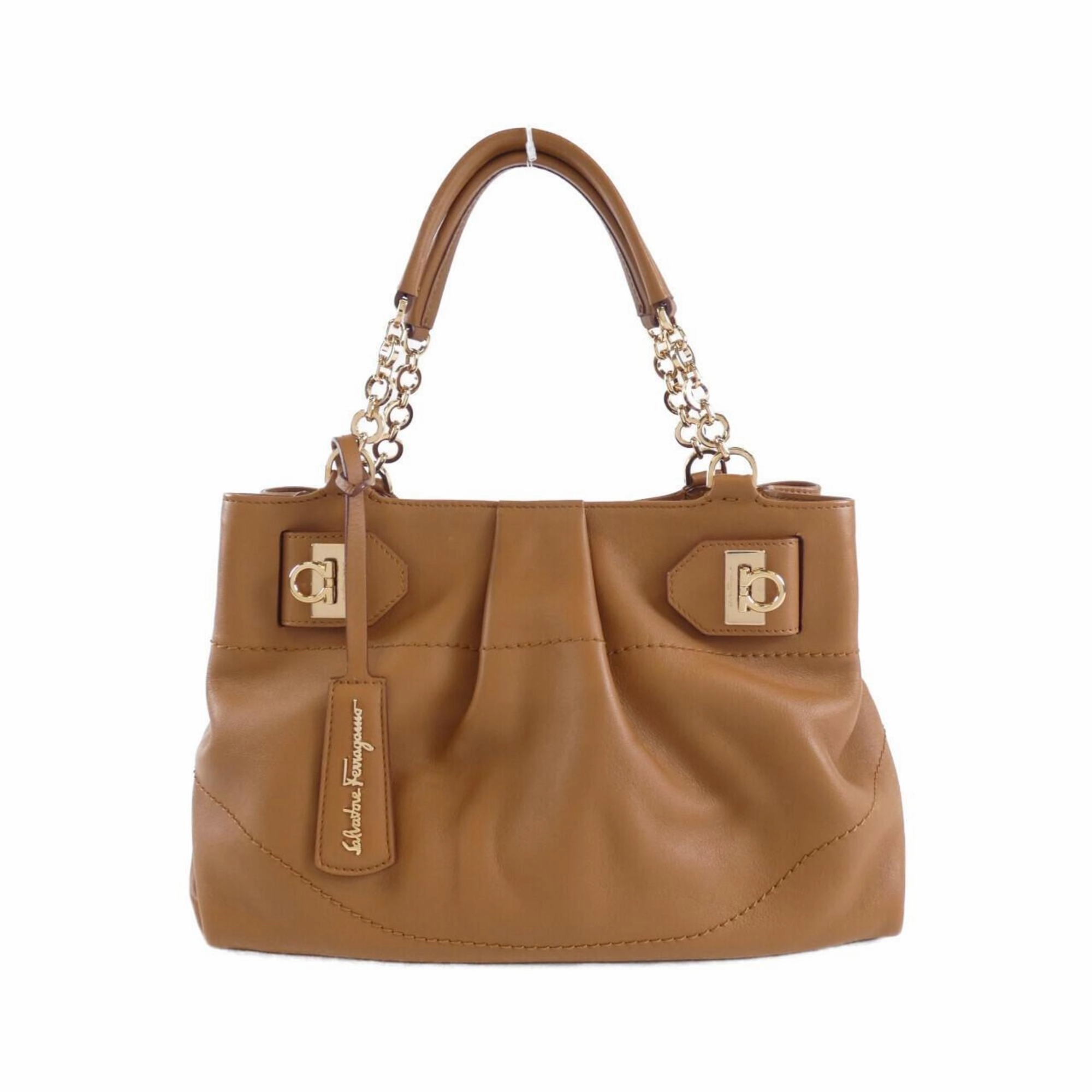 Salvatore Ferragamo Leather Handbag (Pre-Owned)