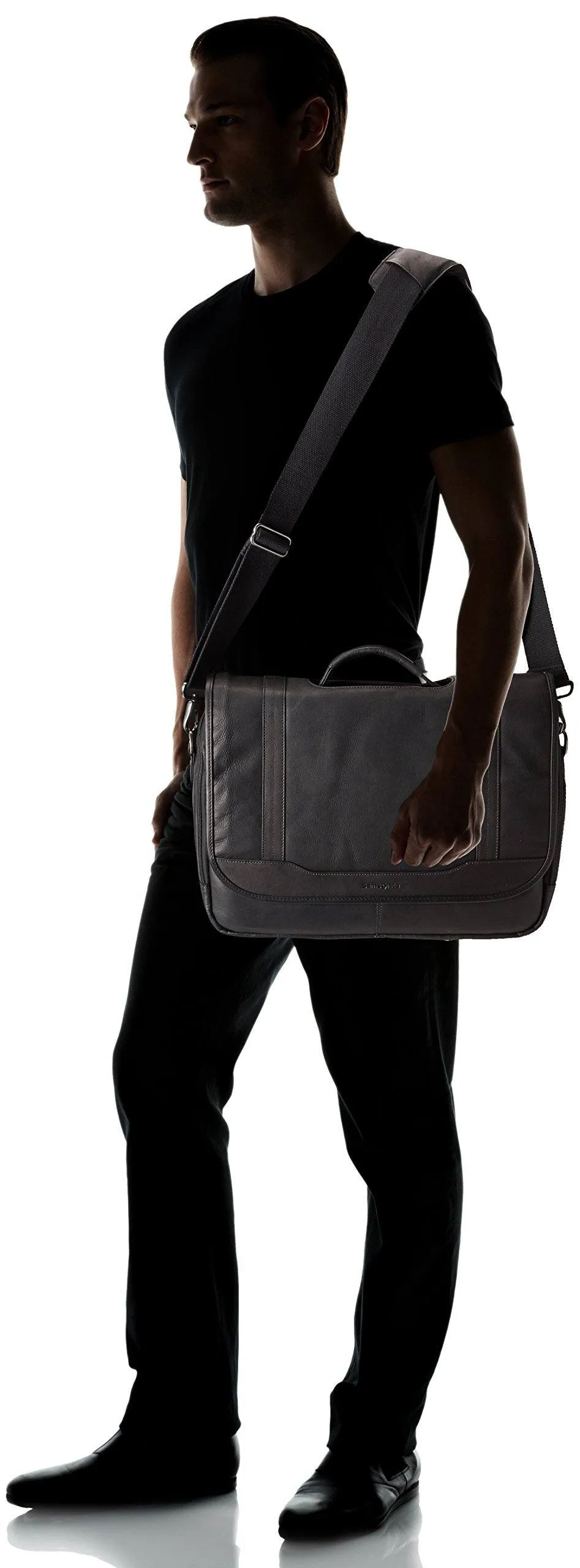 Samsonite Colombian Leather Flapover Briefcase