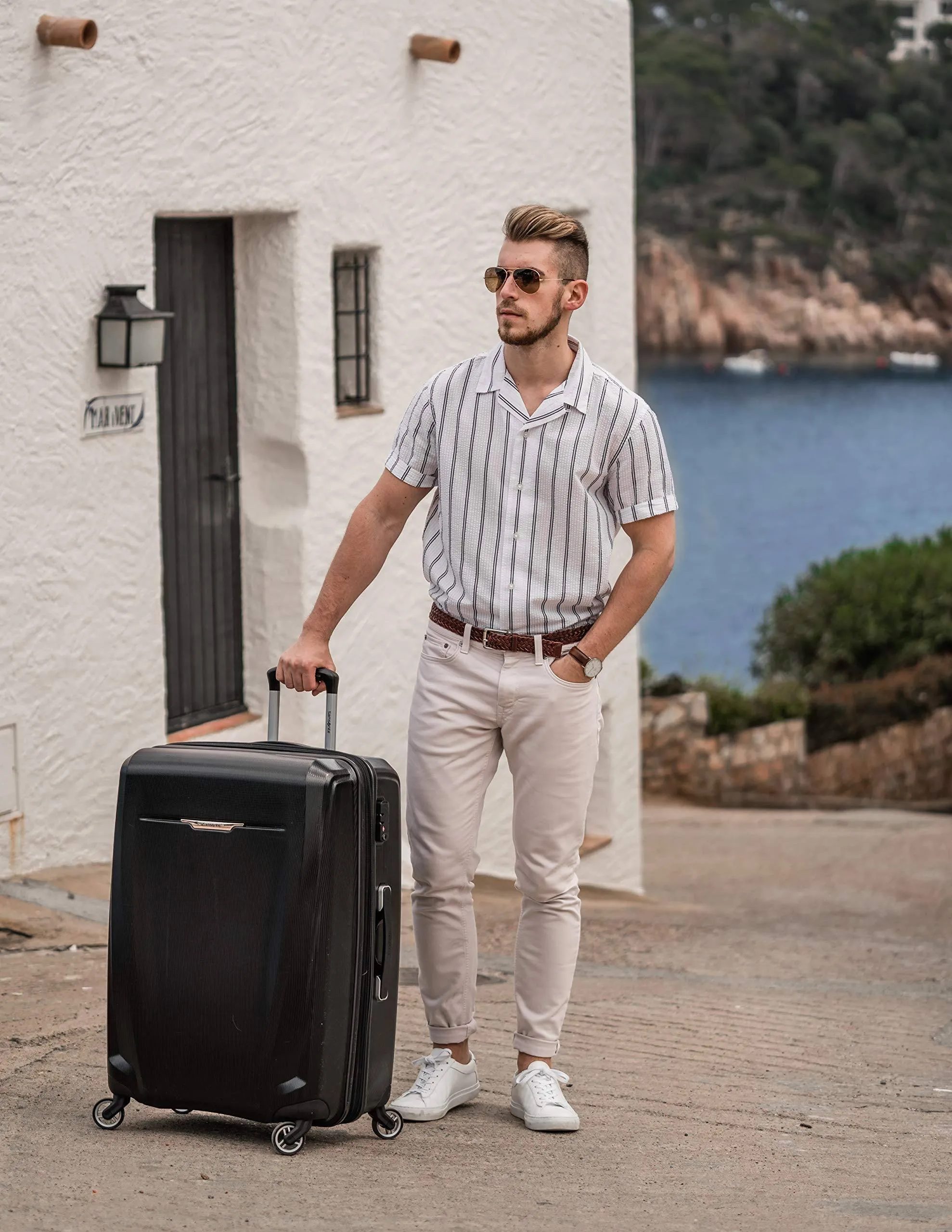 Samsonite Winfield 3 DLX Checked-Large 28-Inch 4-Wheel Large Luggage