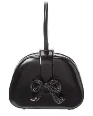 Self-Portrait Leather Top Handle Mini Bag