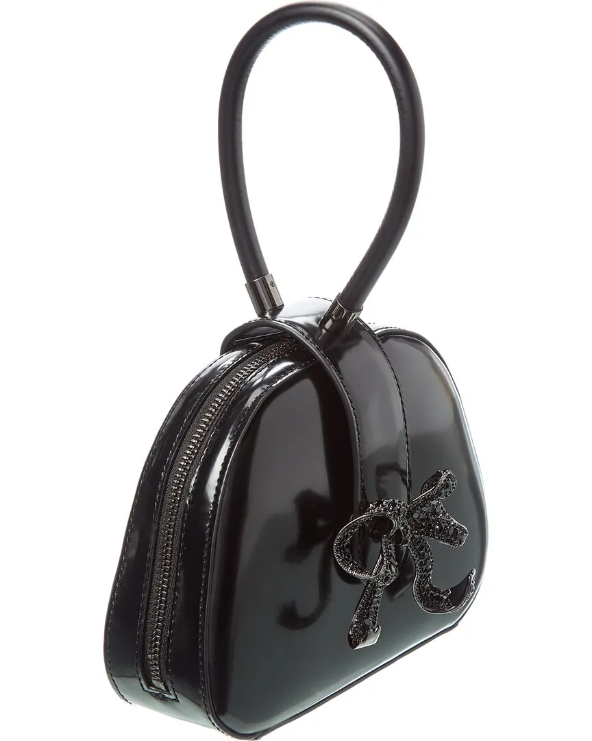 Self-Portrait Leather Top Handle Mini Bag