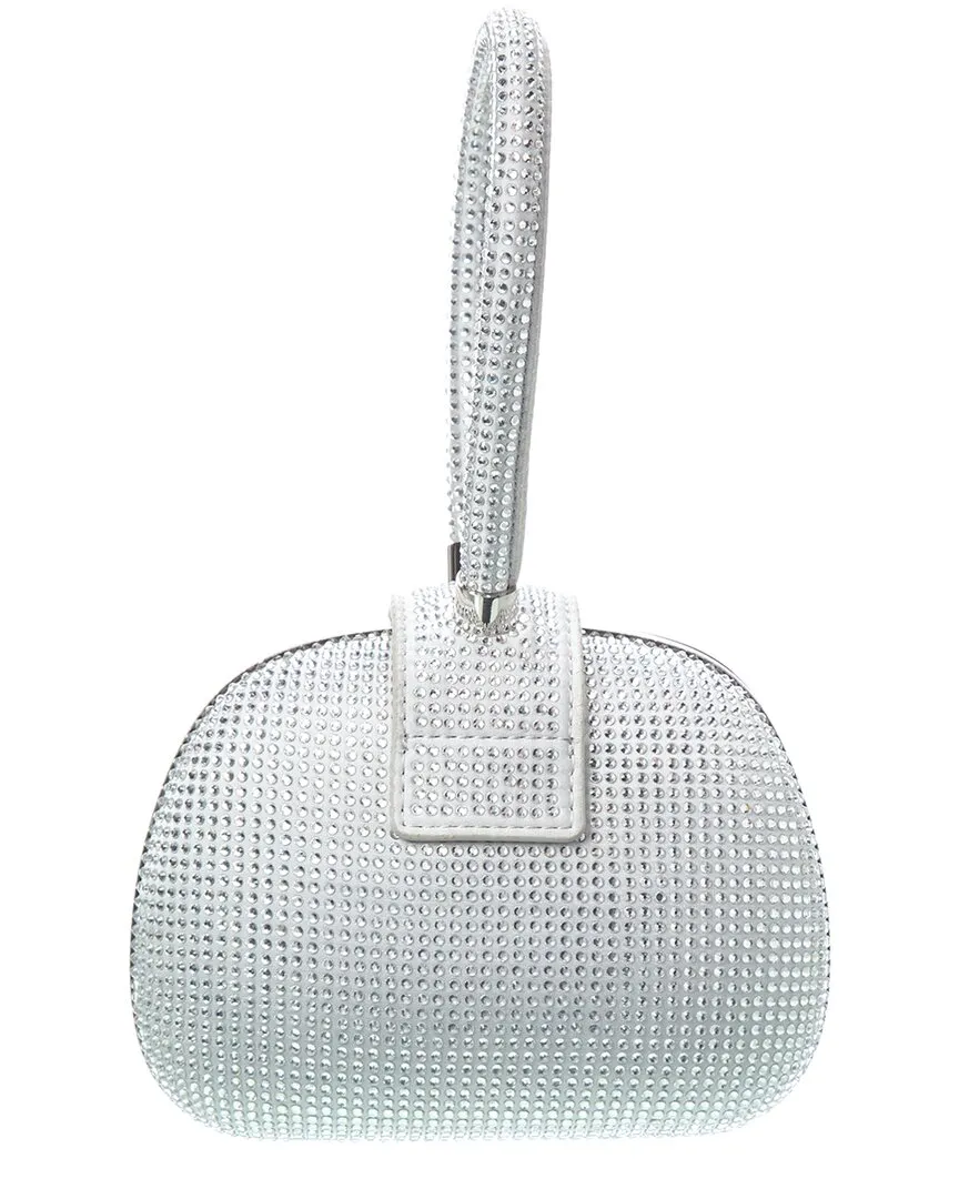 Self-Portrait Rhinestone Top Handle Clutch