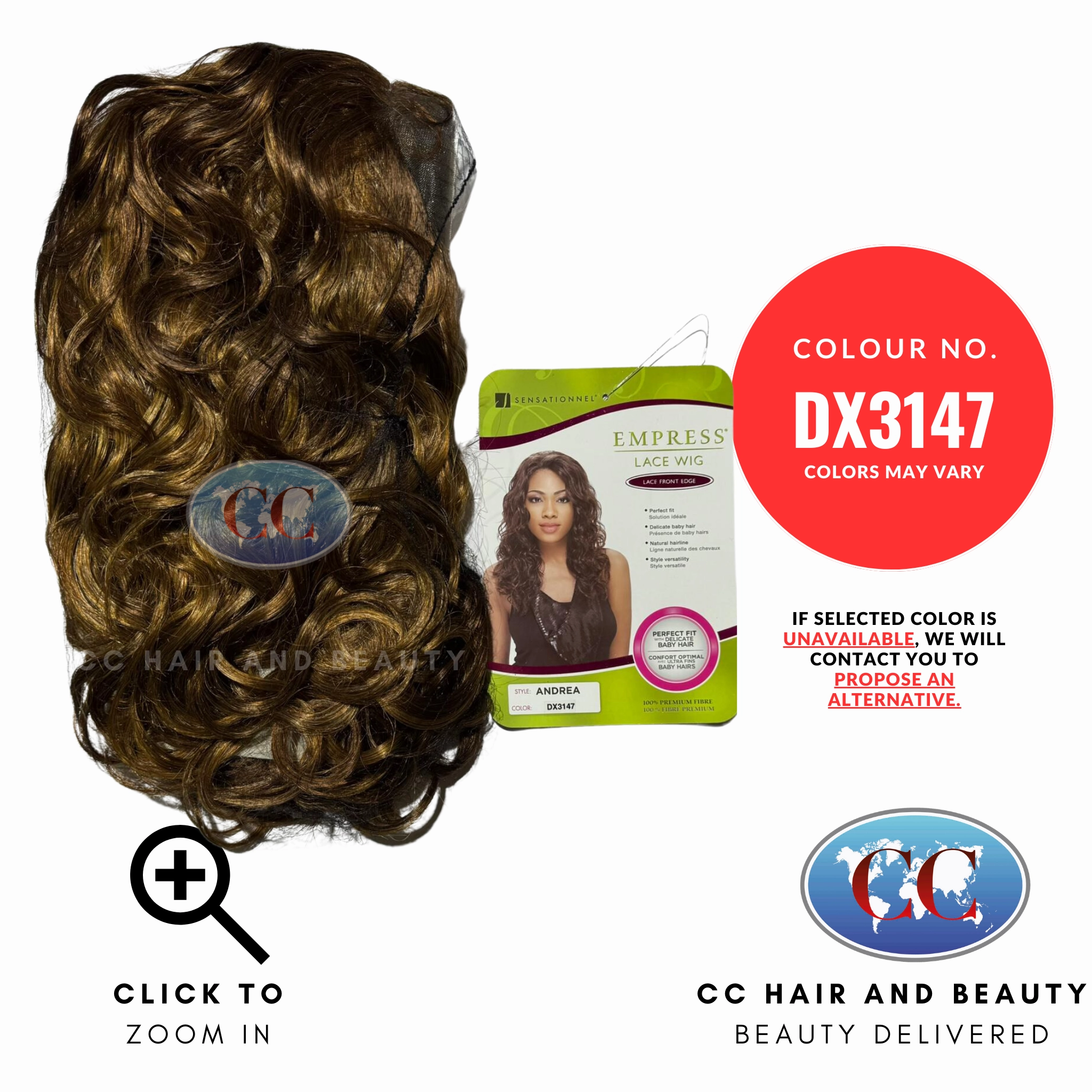 Sensationnel Empress Lace Front Wig  - Andrea