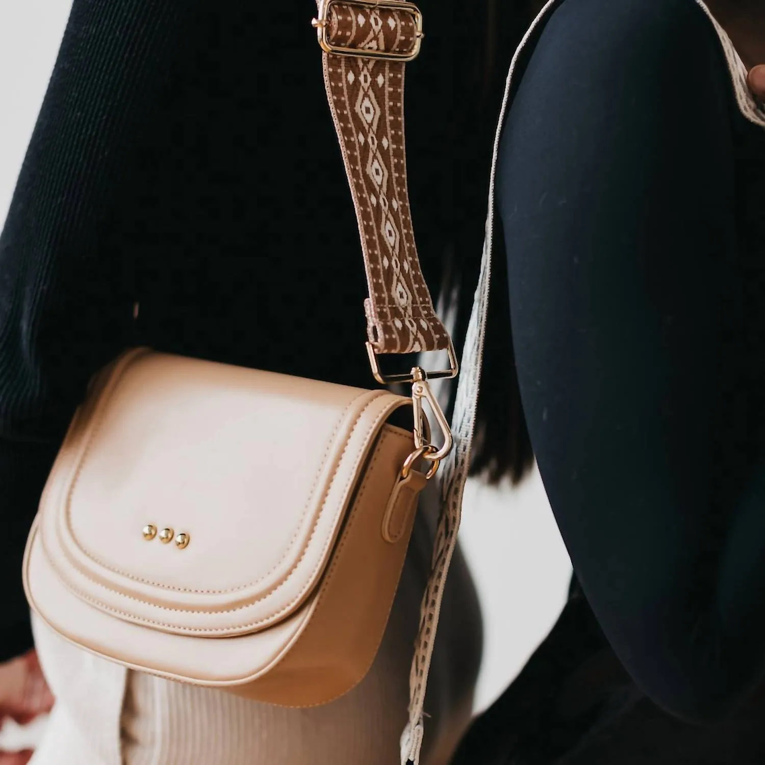 Serenity Saddle Bag In Brown
