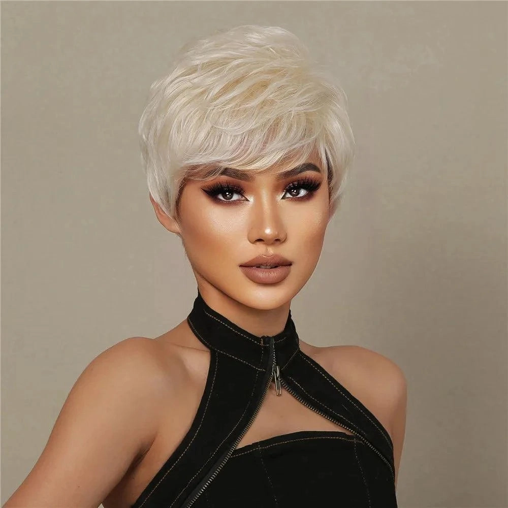 Short Blonde Wig