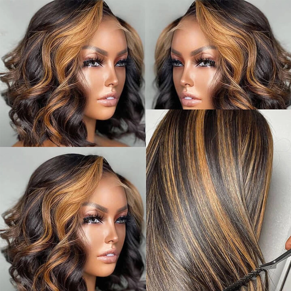 Shoulder Length Body Wave Wigs Lace Frontal Human Hair Wig