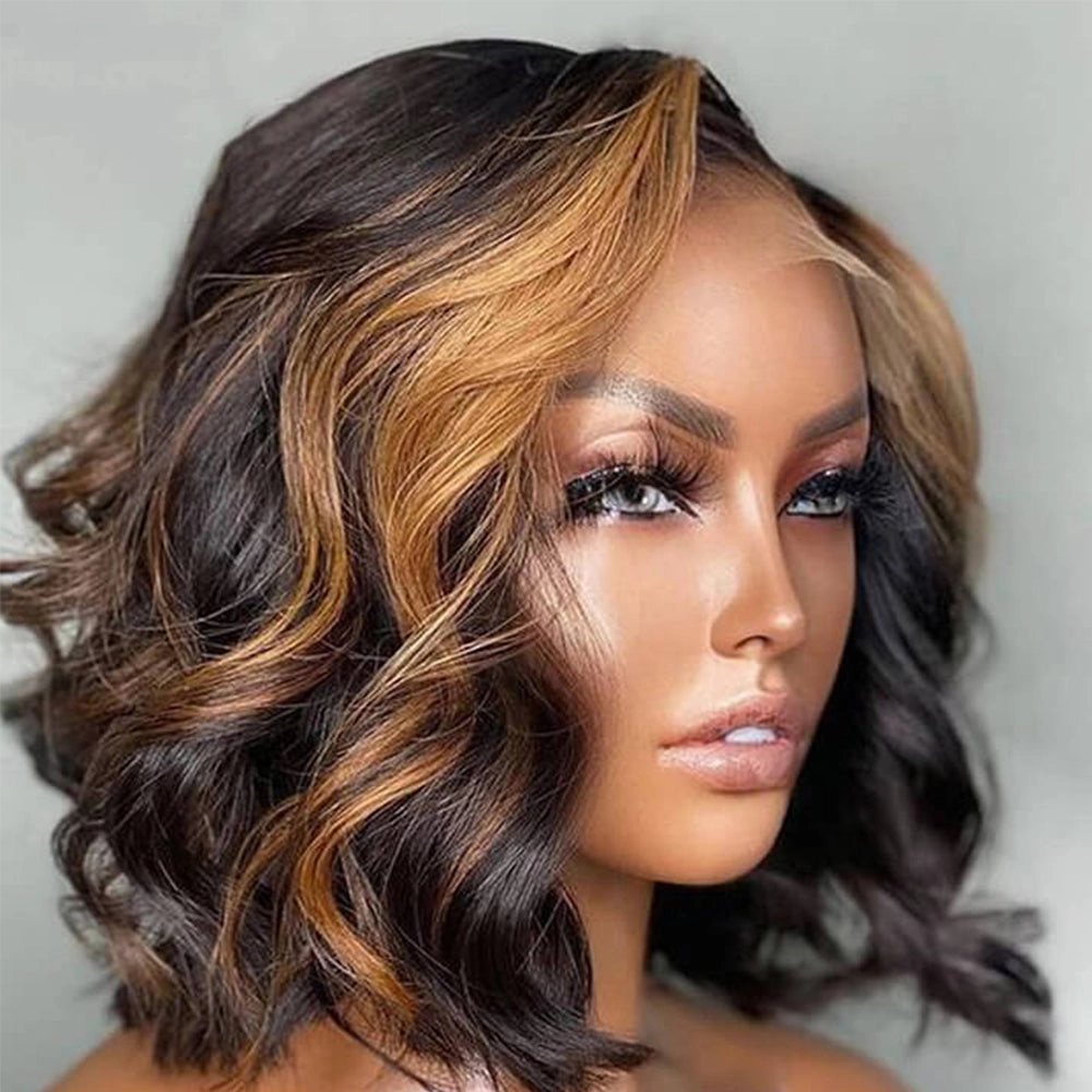 Shoulder Length Body Wave Wigs Lace Frontal Human Hair Wig
