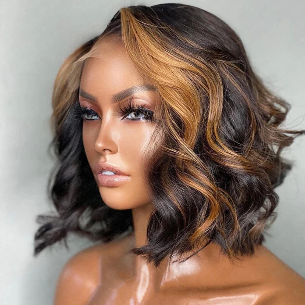 Shoulder Length Body Wave Wigs Lace Frontal Human Hair Wig