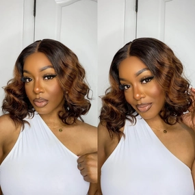 Shoulder Length Body Wave Wigs Lace Frontal Human Hair Wig