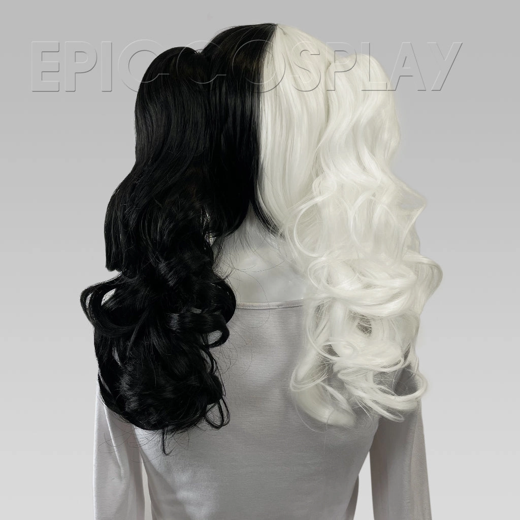 Signature - Black And White Split Twin Tail Wig Set