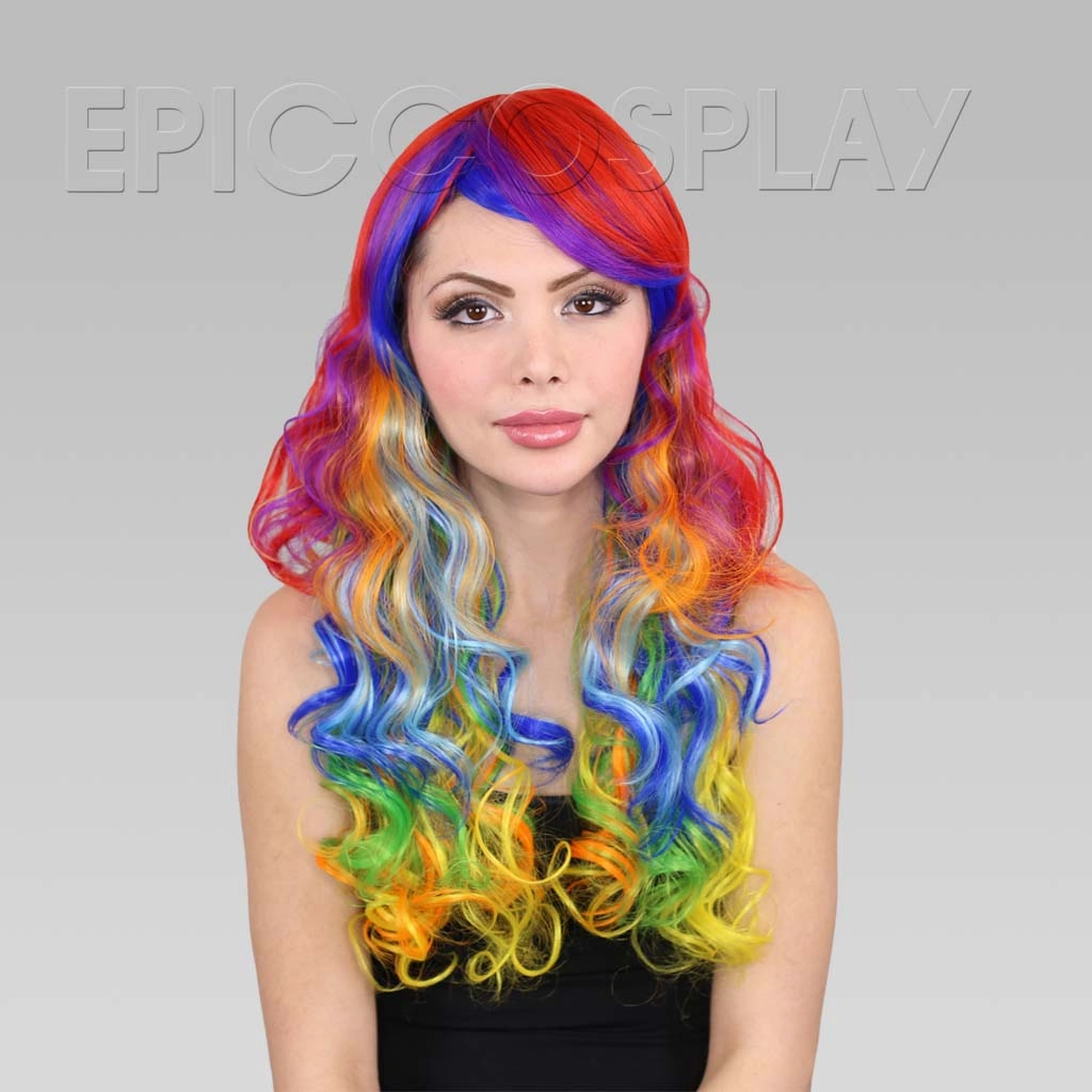 Signature - Rainbow Long Curly Wig