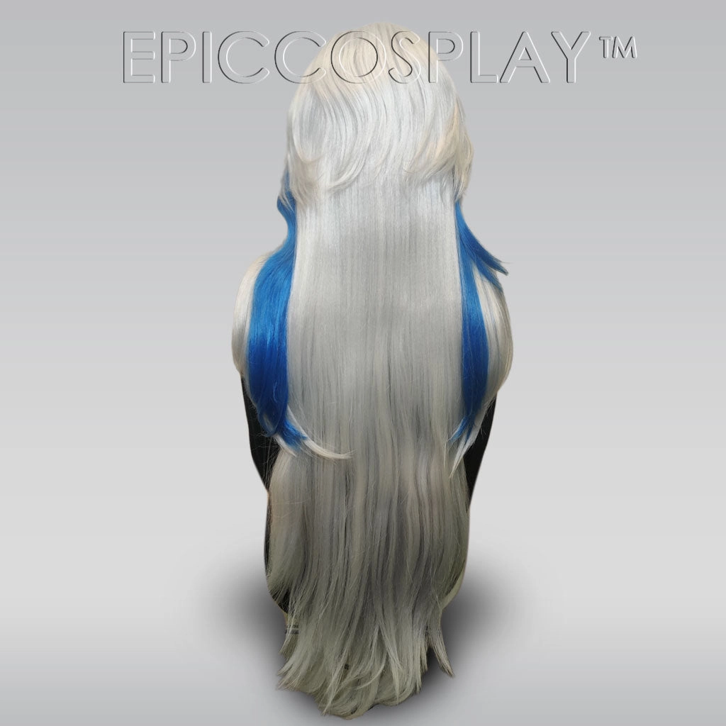 Signature - Silver and Royal Blue Multi Layer Wig