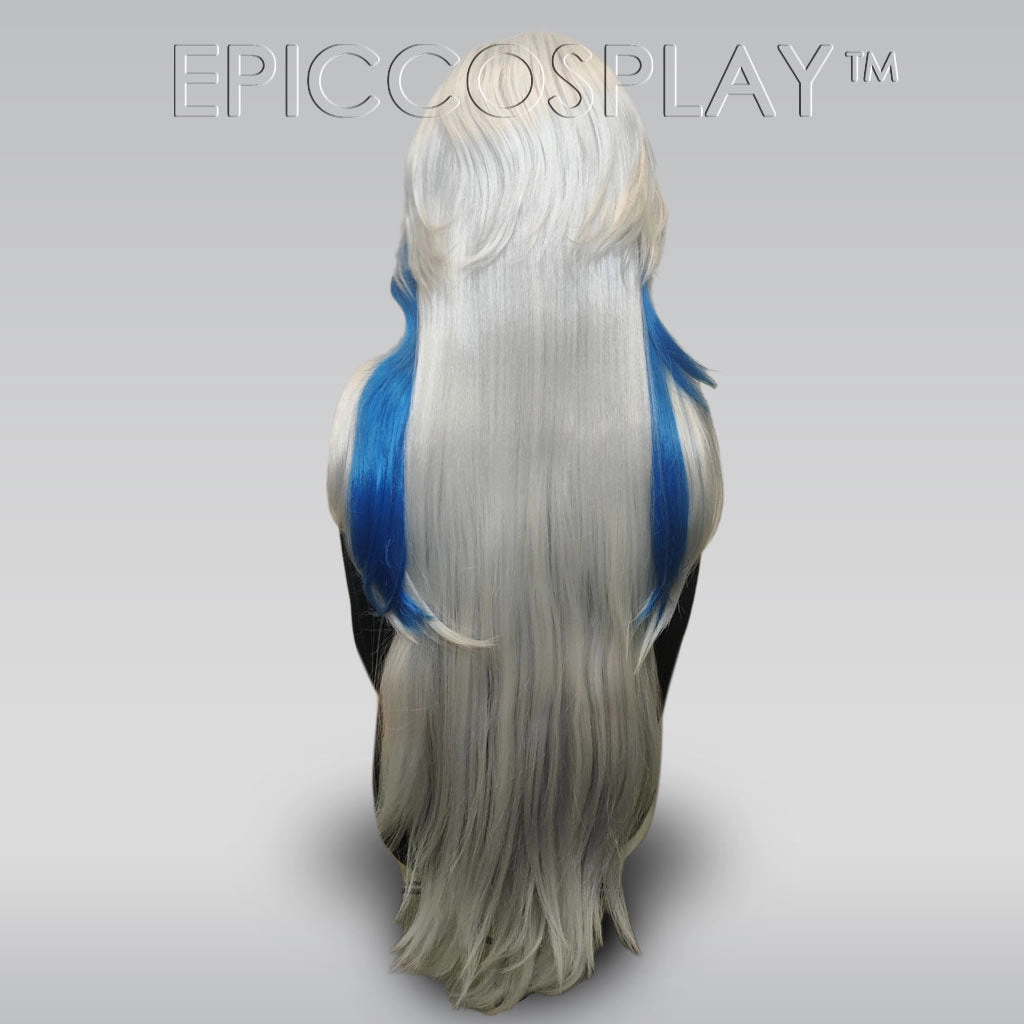 Signature - Silver and Royal Blue Multi Layer Wig