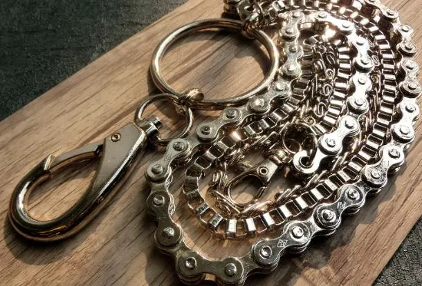 silver biker trucker punk hook wallet Chain for chain wallet biker wallet trucker wallet