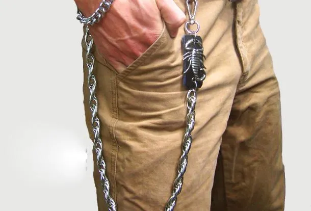 silver biker trucker punk scorpion hook wallet Chain for chain wallet biker wallet trucker wallet