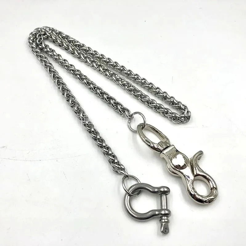 Silver Stainless Steel Cool 19'' Rock Wallet Chain Pants Chain jeans chain jean chain for Men