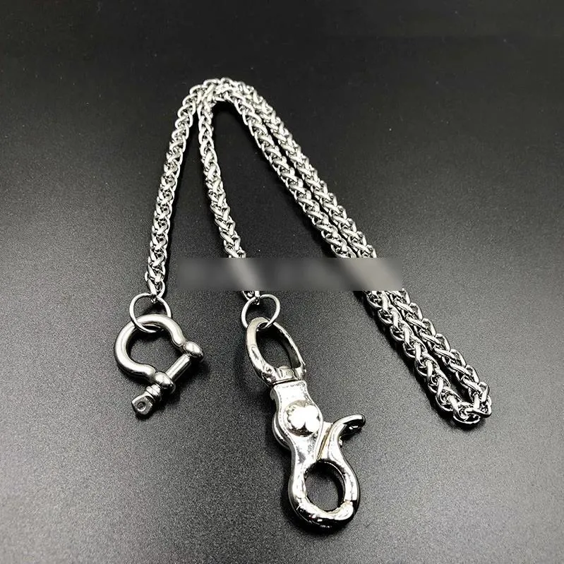 Silver Stainless Steel Cool 19'' Rock Wallet Chain Pants Chain jeans chain jean chain for Men