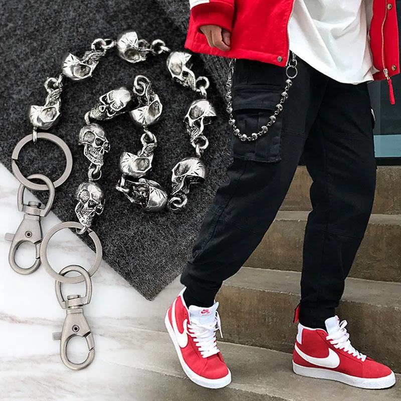 Skull Chain for Wallet Skull Pants Chain Cool Wallet Chains Skull Wallet Chain Wallet Skull Chain