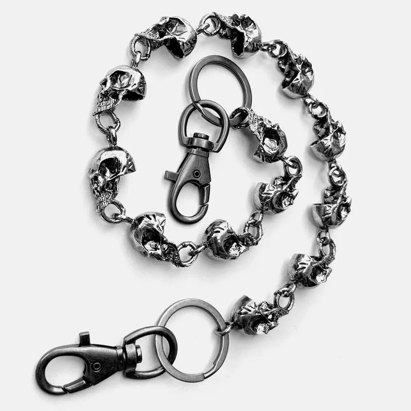 Skull Chain for Wallet Skull Pants Chain Cool Wallet Chains Skull Wallet Chain Wallet Skull Chain