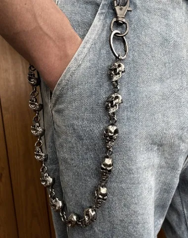 Skull Chain for Wallet Skull Pants Chain Cool Wallet Chains Skull Wallet Chain Wallet Skull Chain