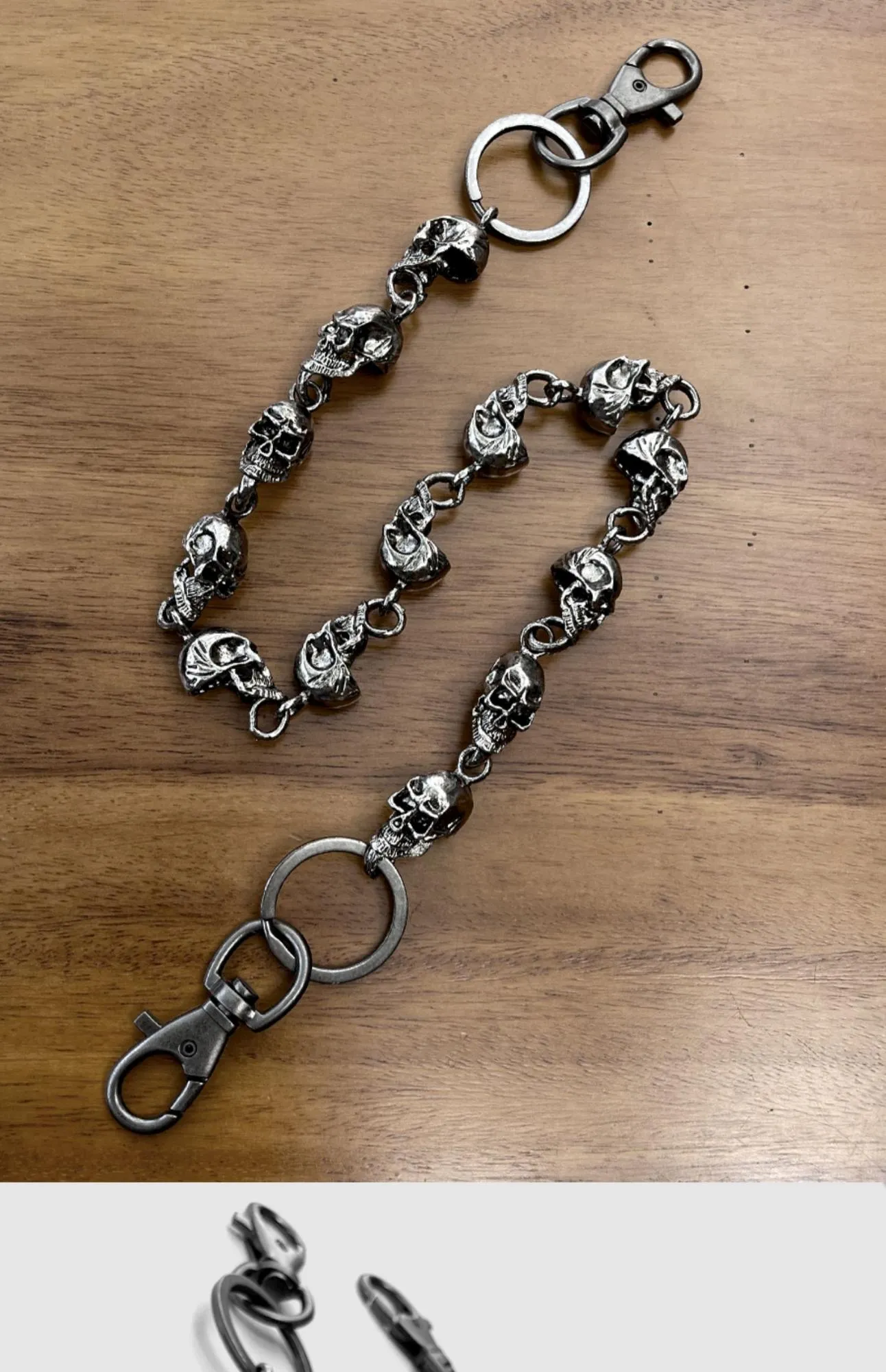 Skull Chain for Wallet Skull Pants Chain Cool Wallet Chains Skull Wallet Chain Wallet Skull Chain