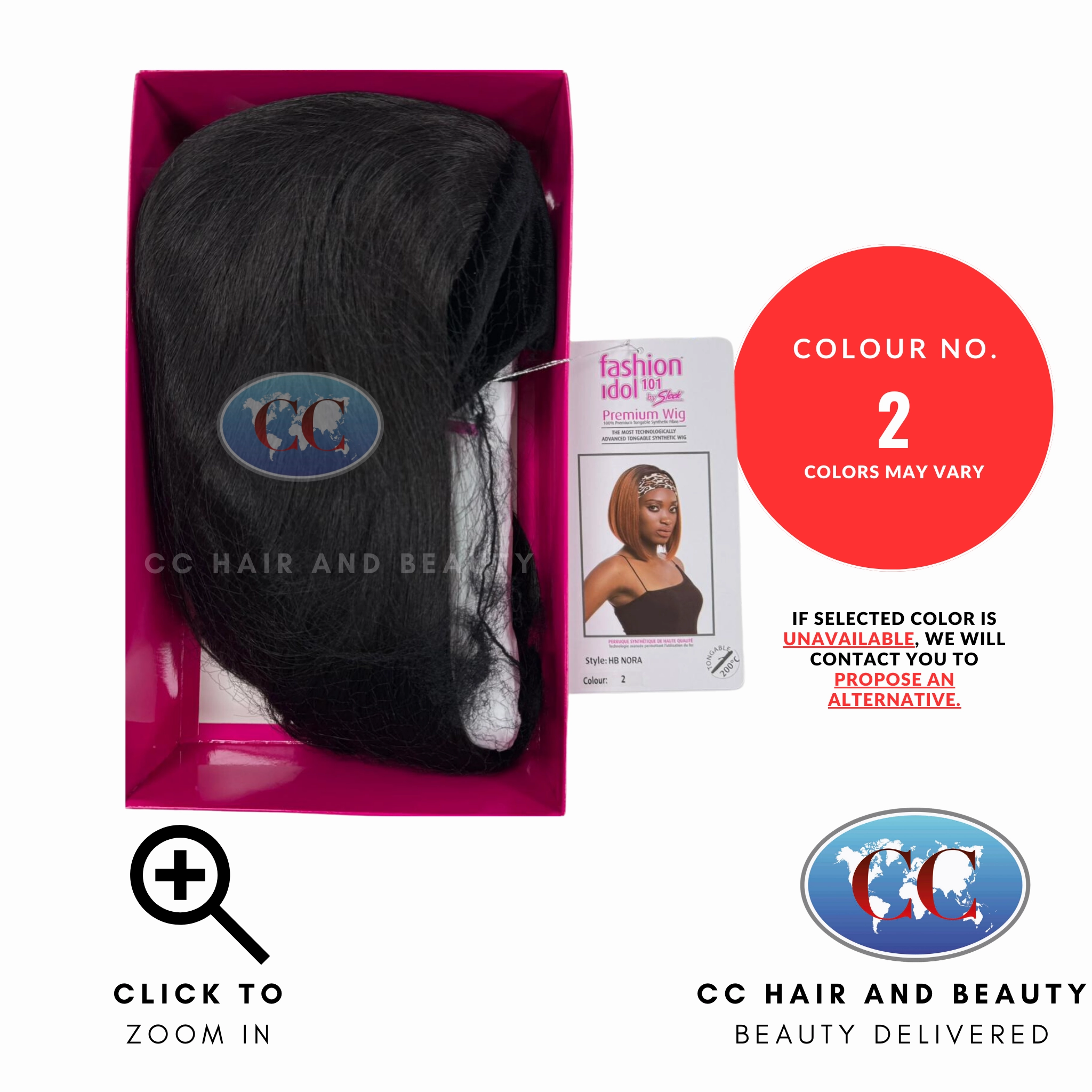 Sleek Premium Synthetic Wig - HAIR BAND NORA