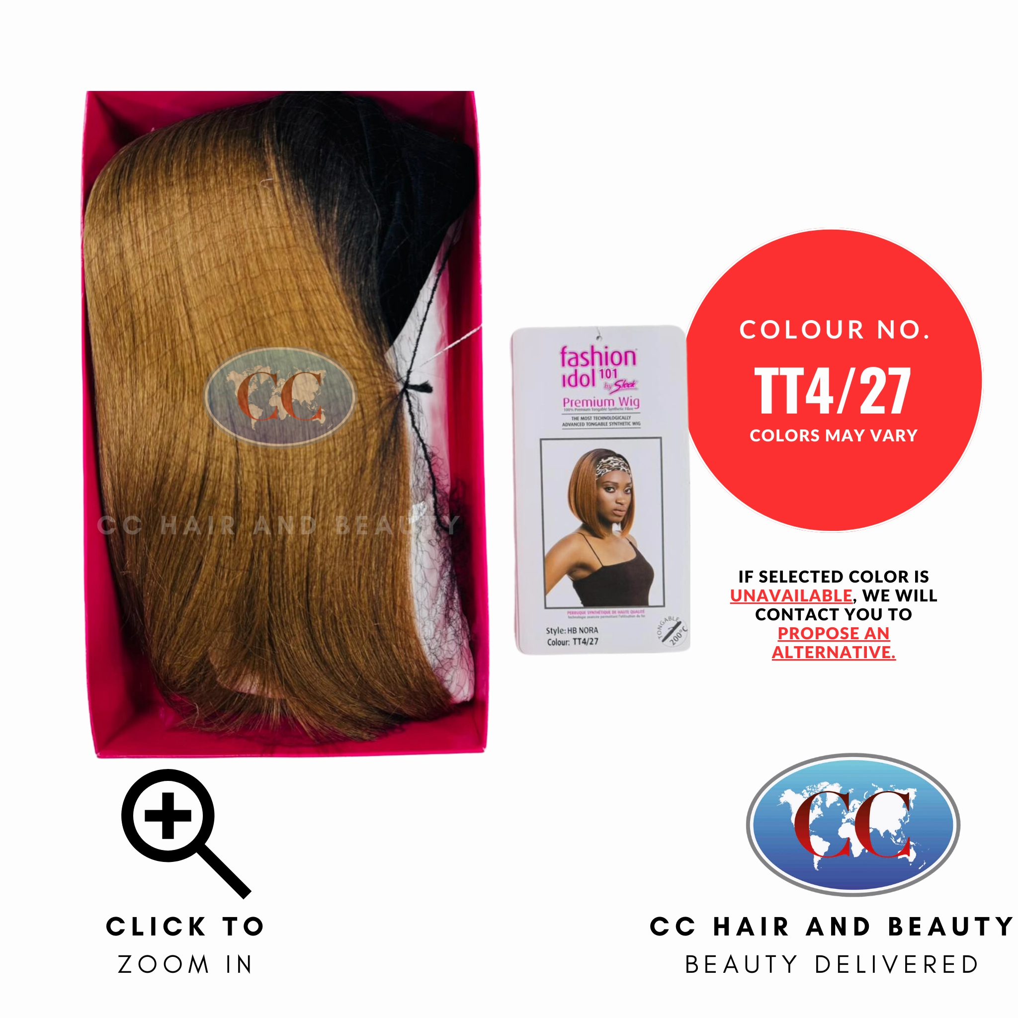 Sleek Premium Synthetic Wig - HAIR BAND NORA