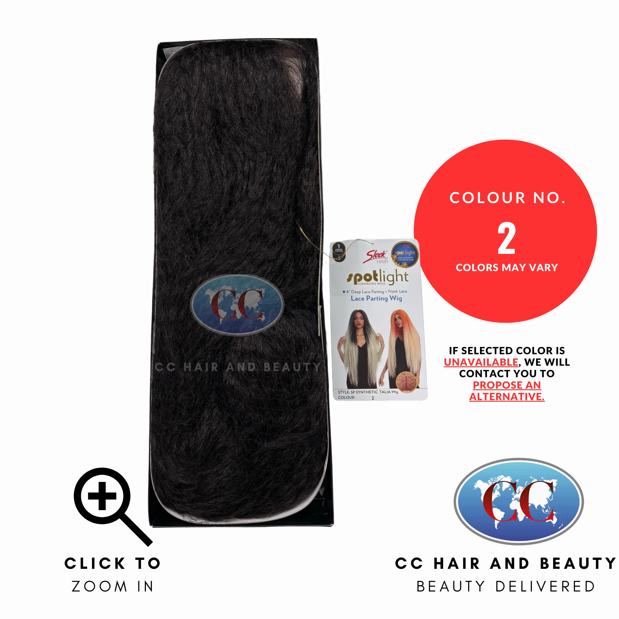 Sleek Synthetic Hair Spotlight Luxurious Wig - Talia