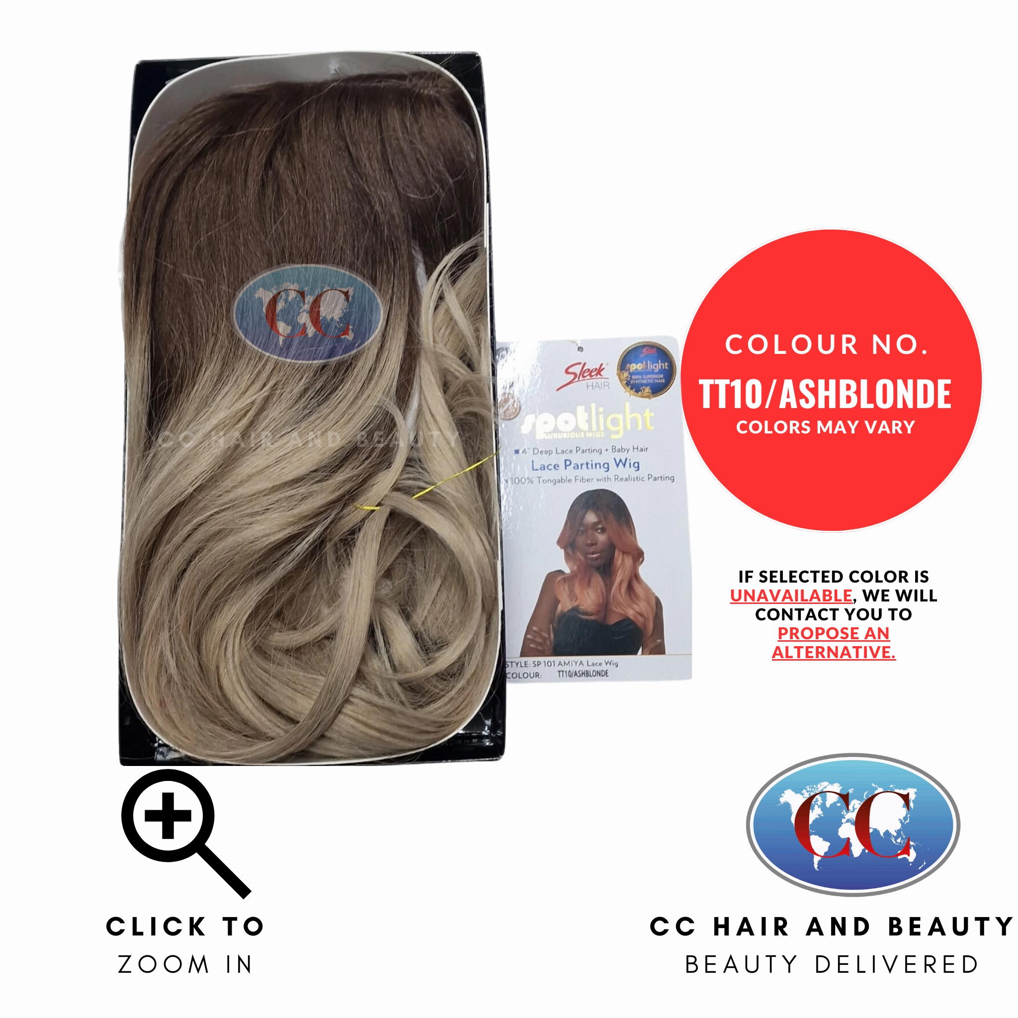 Sleek Synthetic Lace Wig - Amiya Wig