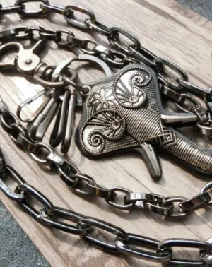 Sliver biker trucker punk elephant hook wallet Chain for chain wallet biker wallet trucker wallet