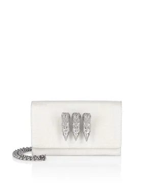 Small Croco Embossed Clutch Eagle