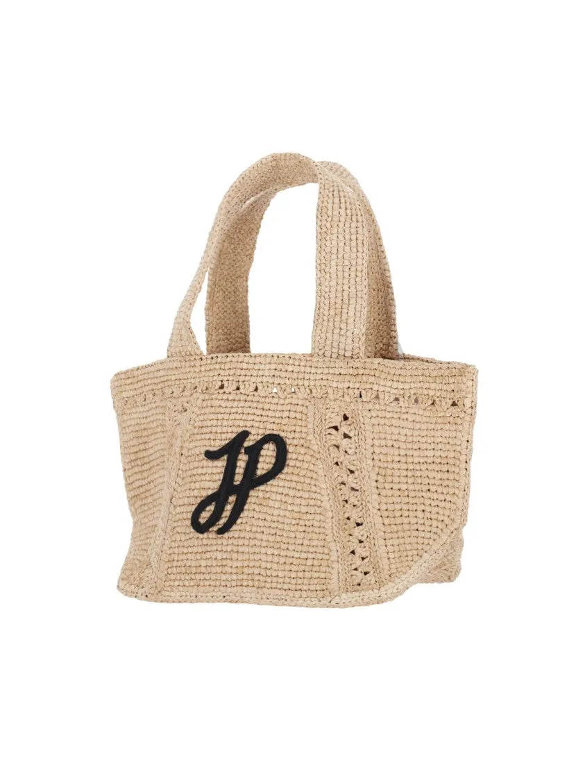 Small Trapeze Tote  Beige
