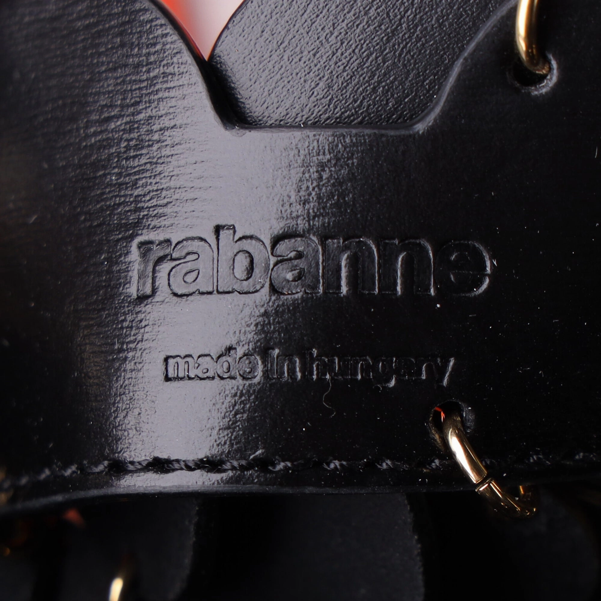 Small Black bucket Paco bag in leather