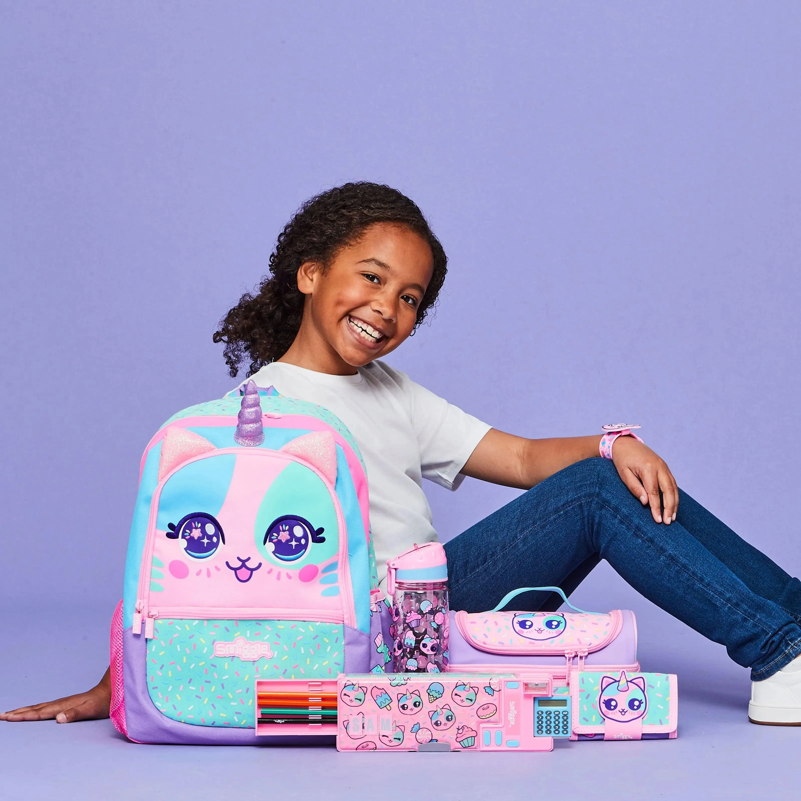 SMIGGLE Best Budz Classic Backpack - Pink/Lilac
