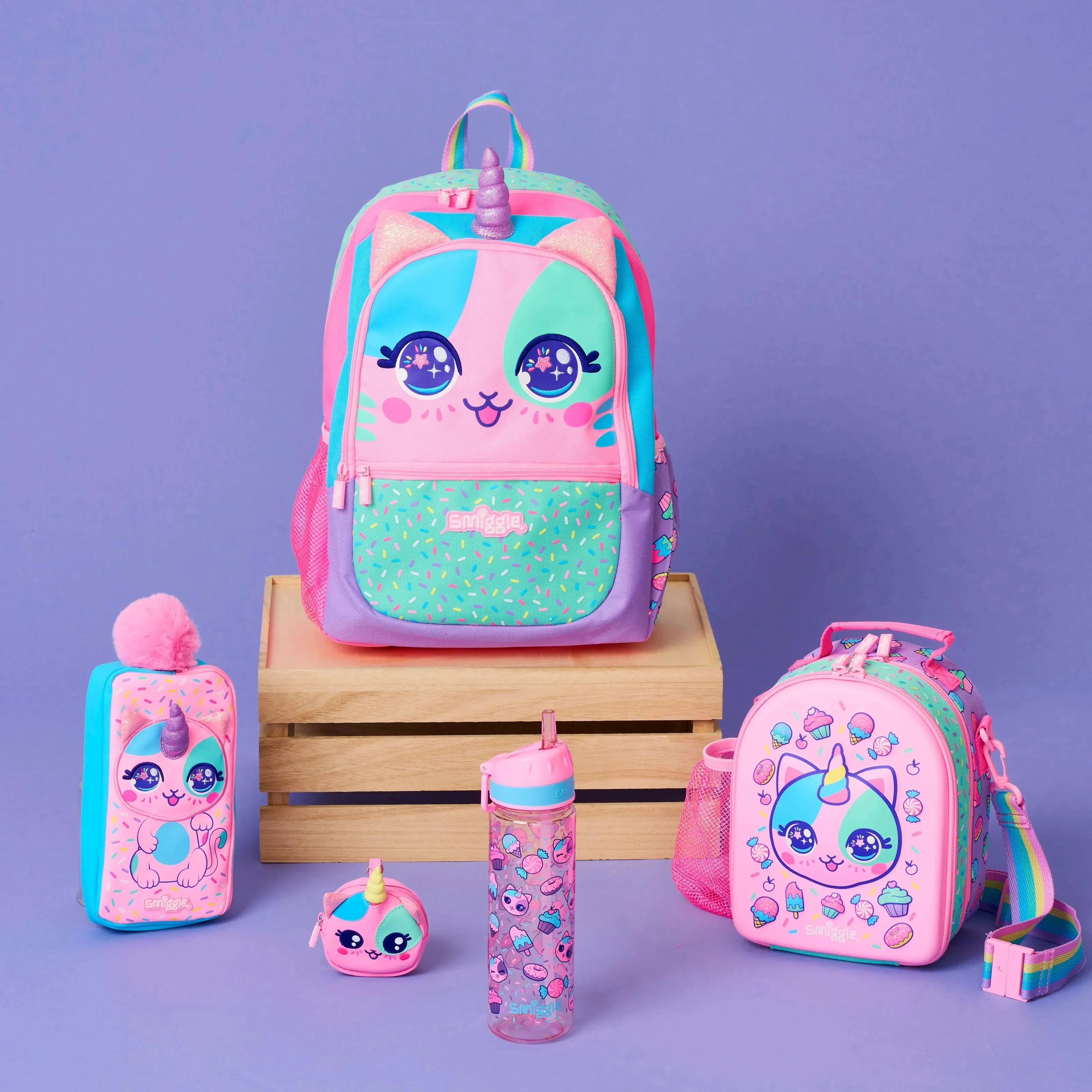 SMIGGLE Best Budz Classic Backpack - Pink/Lilac
