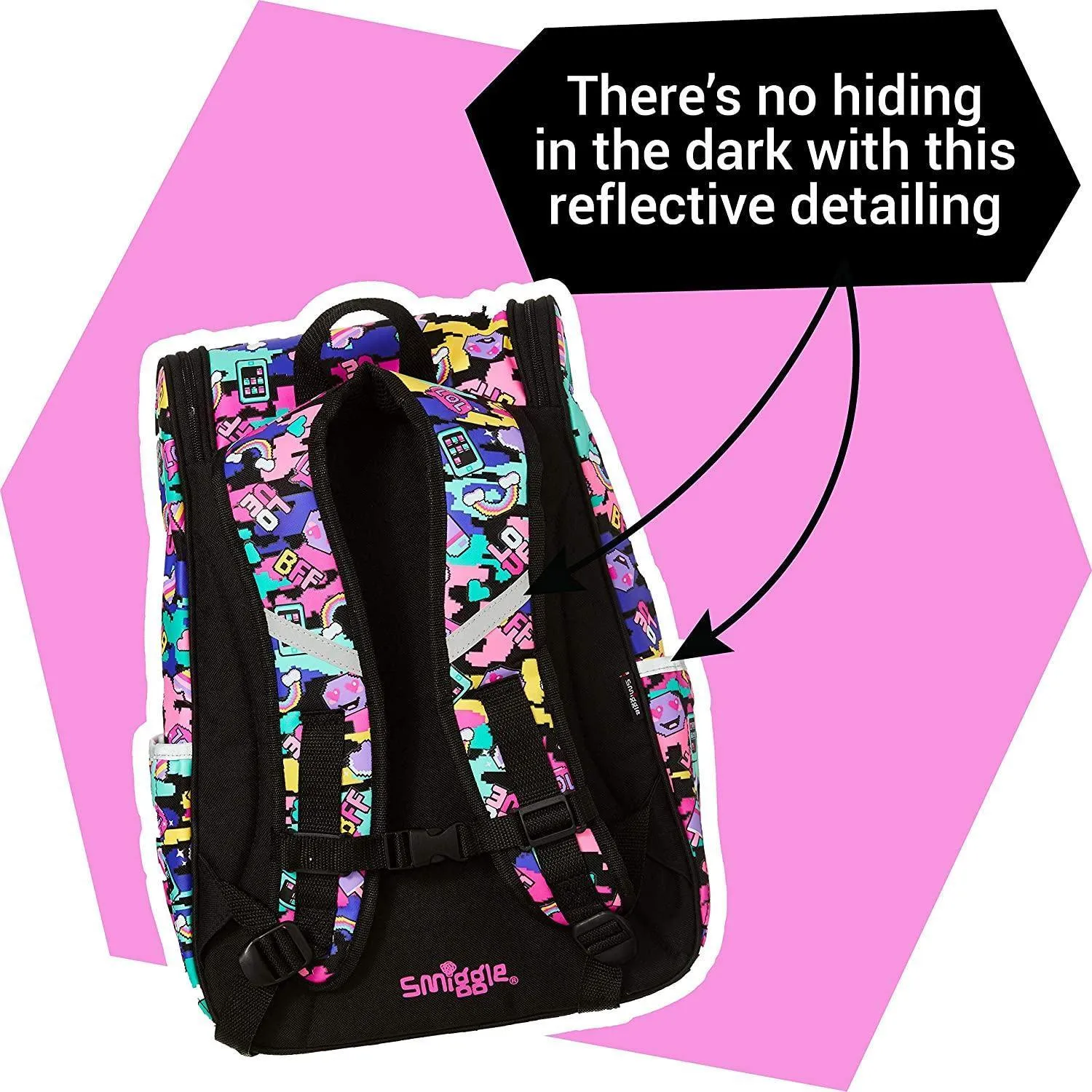 SMIGGLE Seek Reflective Access Backpack 42cm