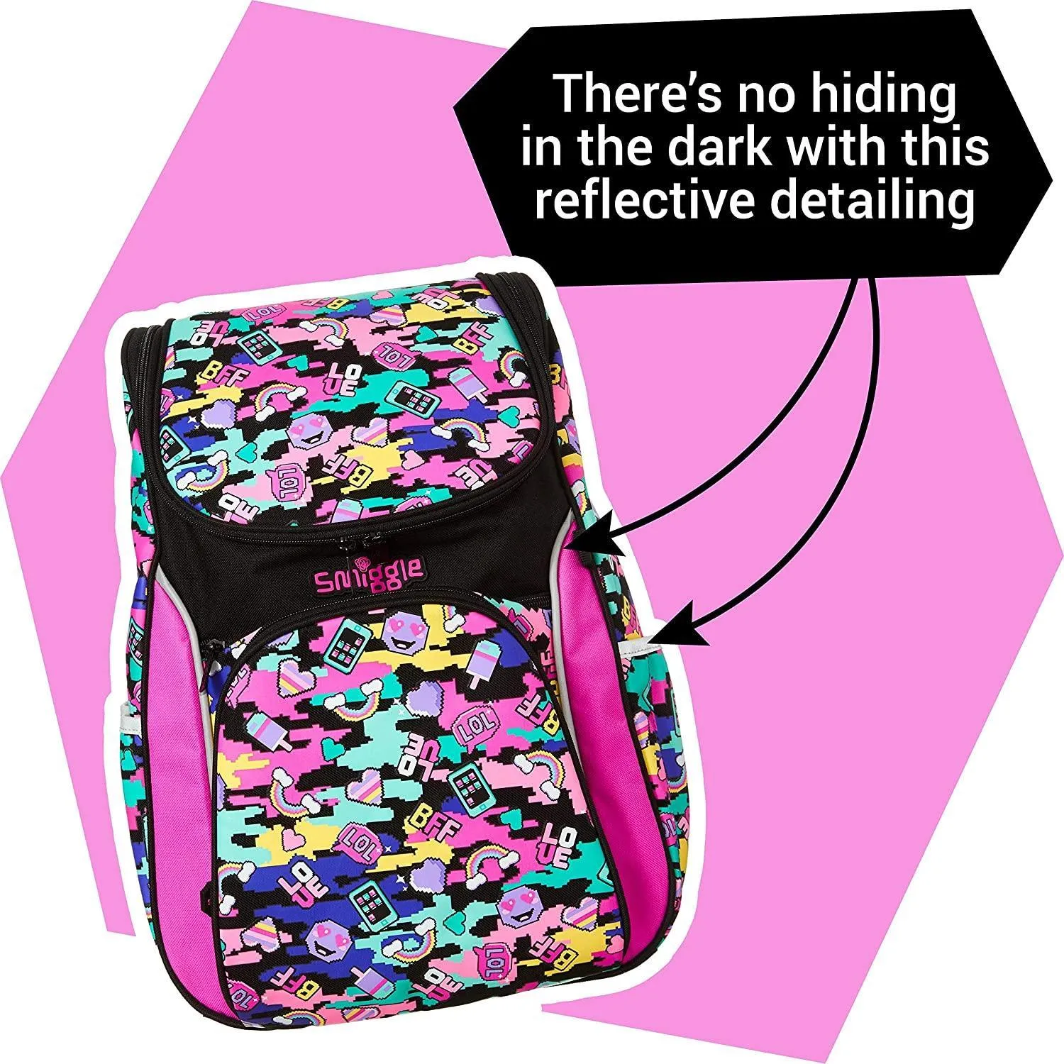 SMIGGLE Seek Reflective Access Backpack 42cm