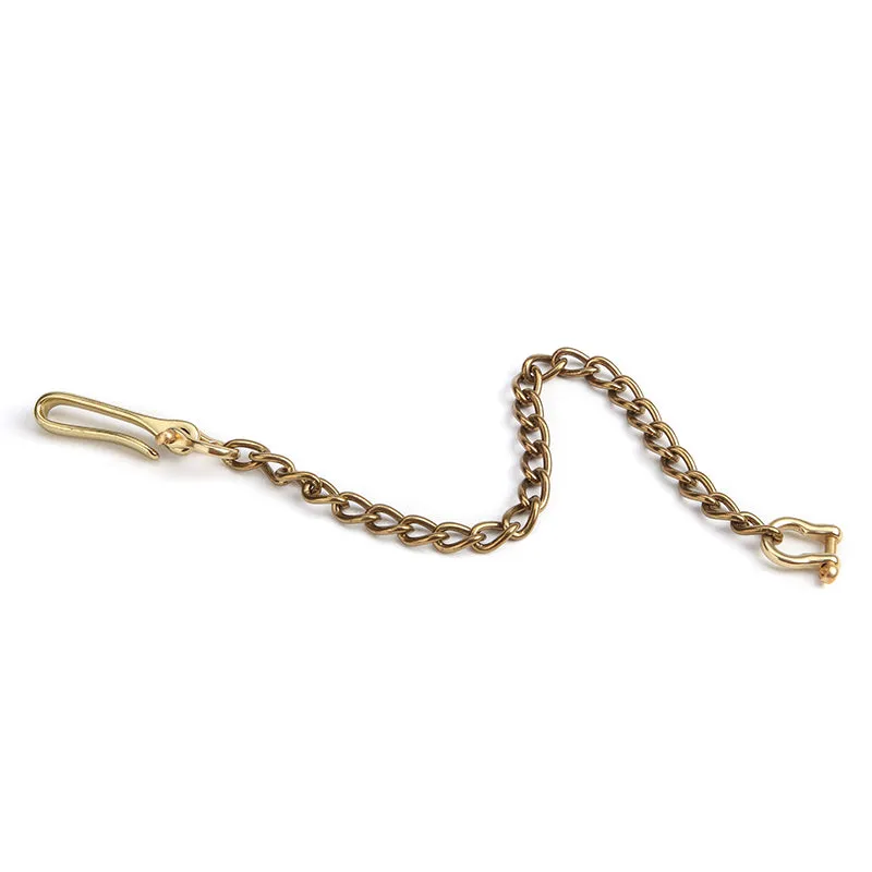 Solid Brass Cool Punk Rock Wallet Chain Biker Wallet Chain Trucker Wallet Chain for Men