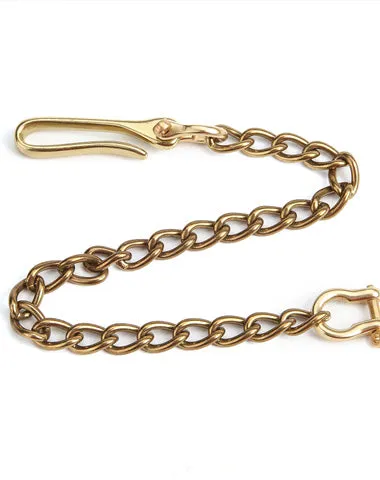 Solid Brass Cool Punk Rock Wallet Chain Biker Wallet Chain Trucker Wallet Chain for Men