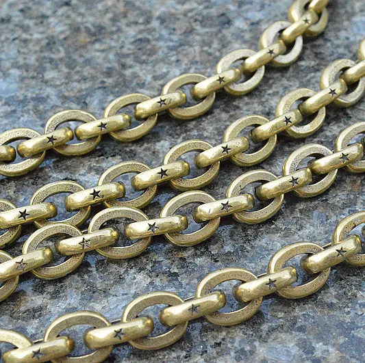 Solid Brass Cool Rock Skull Wallet Chain Biker Wallet Chain Trucker Wallet Chain for Men