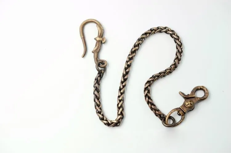 Solid Brass Cool Wallet Chains Biker Wallet Chains Trucker Wallet Chains for Men
