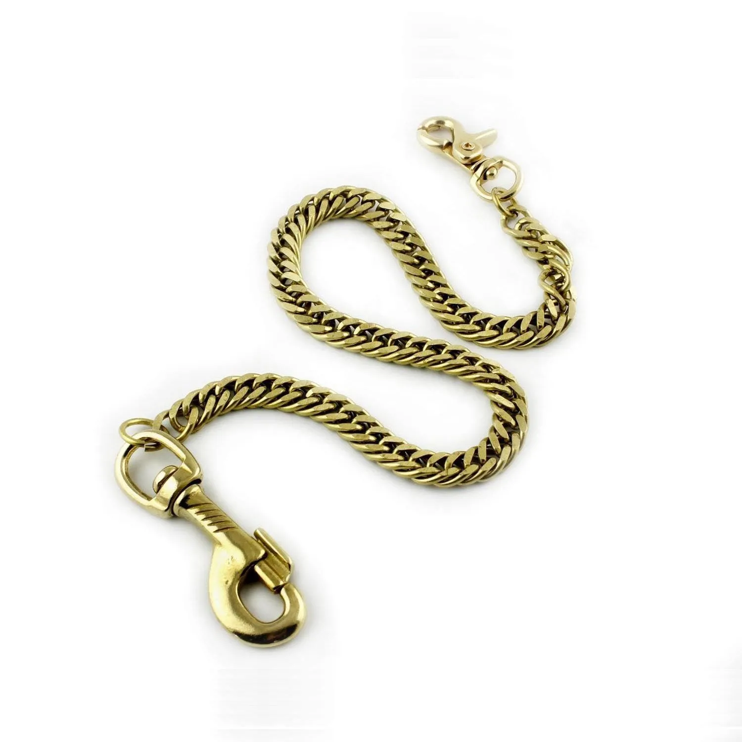 Solid Brass Wallet Chain Cool Punk Rock Biker Trucker Wallet Chain Trucker Wallet Chain for Men