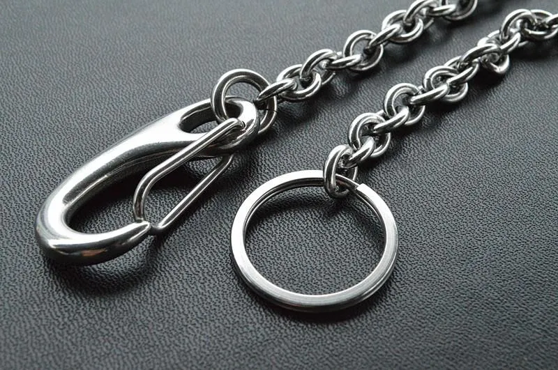 Solid Stainless Steel Cool Punk Rock Wallet Chain Biker Trucker Wallet Chain Trucker Wallet Chain for Men