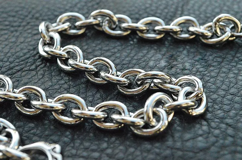 Solid Stainless Steel Cool Punk Rock Wallet Chain Biker Trucker Wallet Chain Trucker Wallet Chain for Men