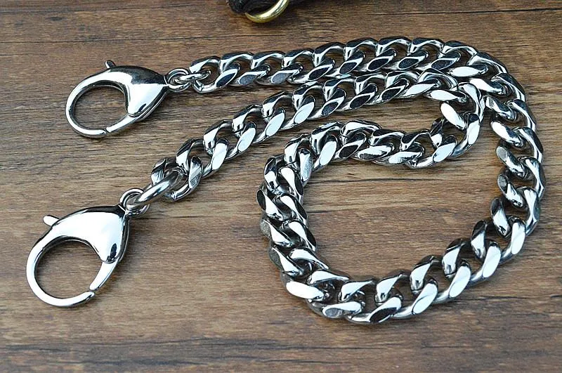 Solid Stainless Steel Cool Punk Rock Wallet Chain Biker Trucker Wallet Chain Trucker Wallet Chain for Men