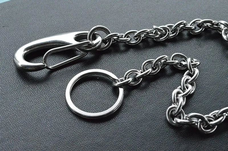 Solid Stainless Steel Cool Punk Rock Wallet Chain Biker Trucker Wallet Chain Trucker Wallet Chain for Men