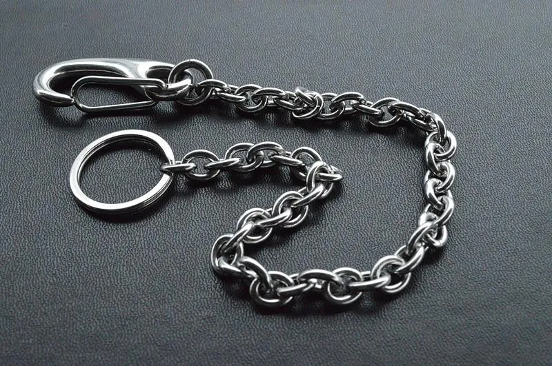 Solid Stainless Steel Cool Punk Rock Wallet Chain Biker Trucker Wallet Chain Trucker Wallet Chain for Men