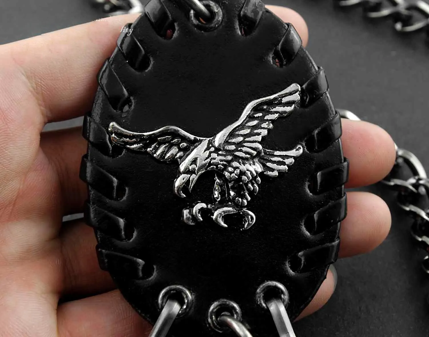 Solid Stainless Steel Eagle Wallet Chain Cool Punk Rock Biker Trucker Wallet Chain Trucker Wallet Chain for Men