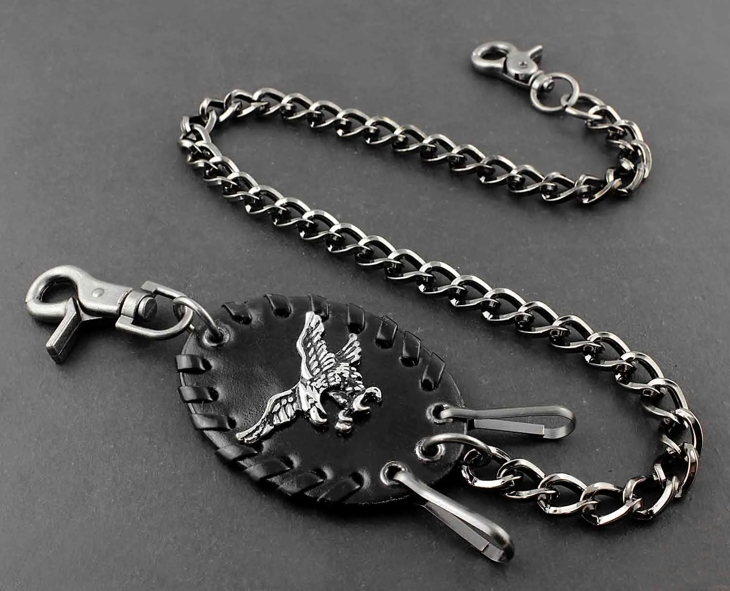 Solid Stainless Steel Eagle Wallet Chain Cool Punk Rock Biker Trucker Wallet Chain Trucker Wallet Chain for Men